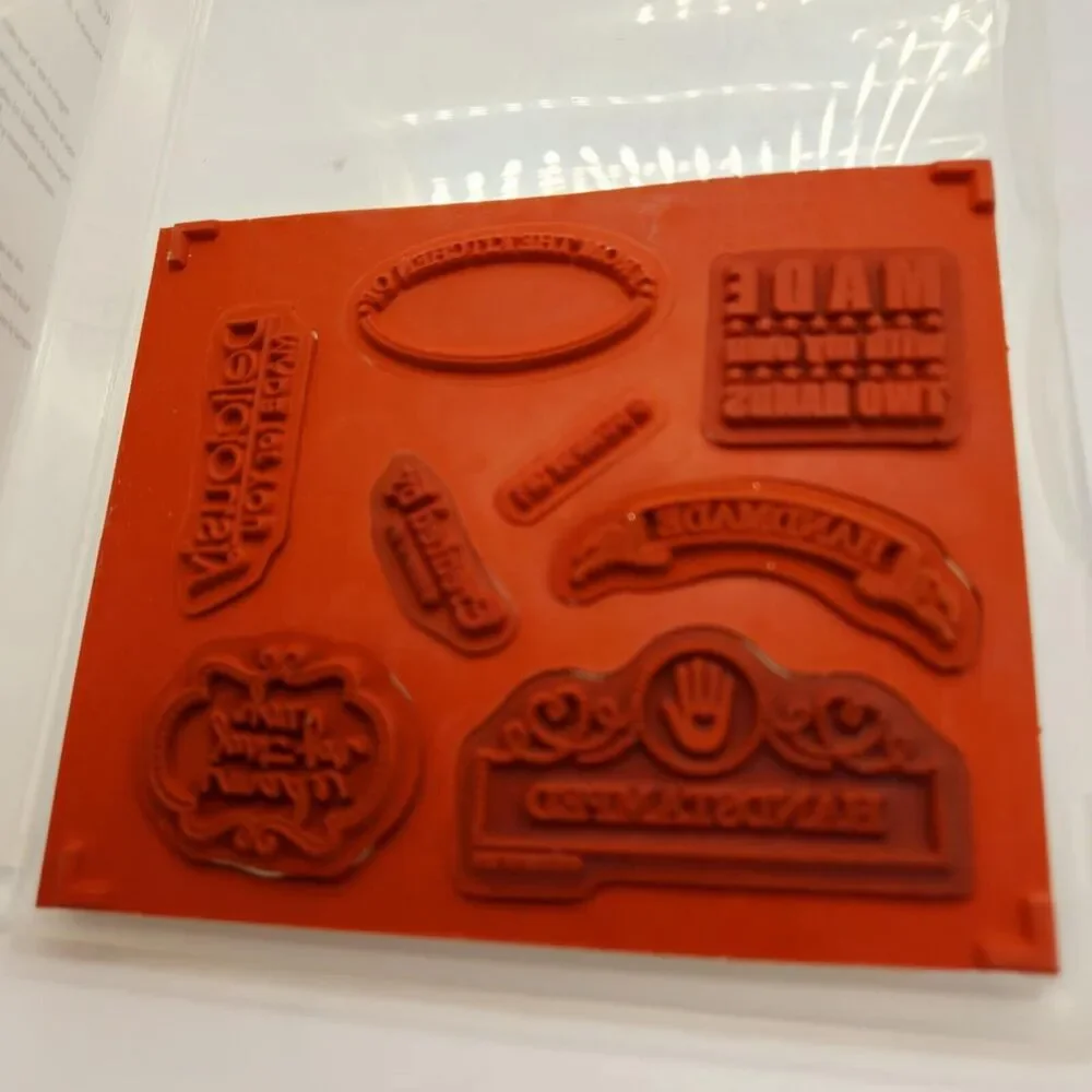 Stampin Up  Creatively Yours Cling Stamp Set Unmounted Handmade From the Kitchen